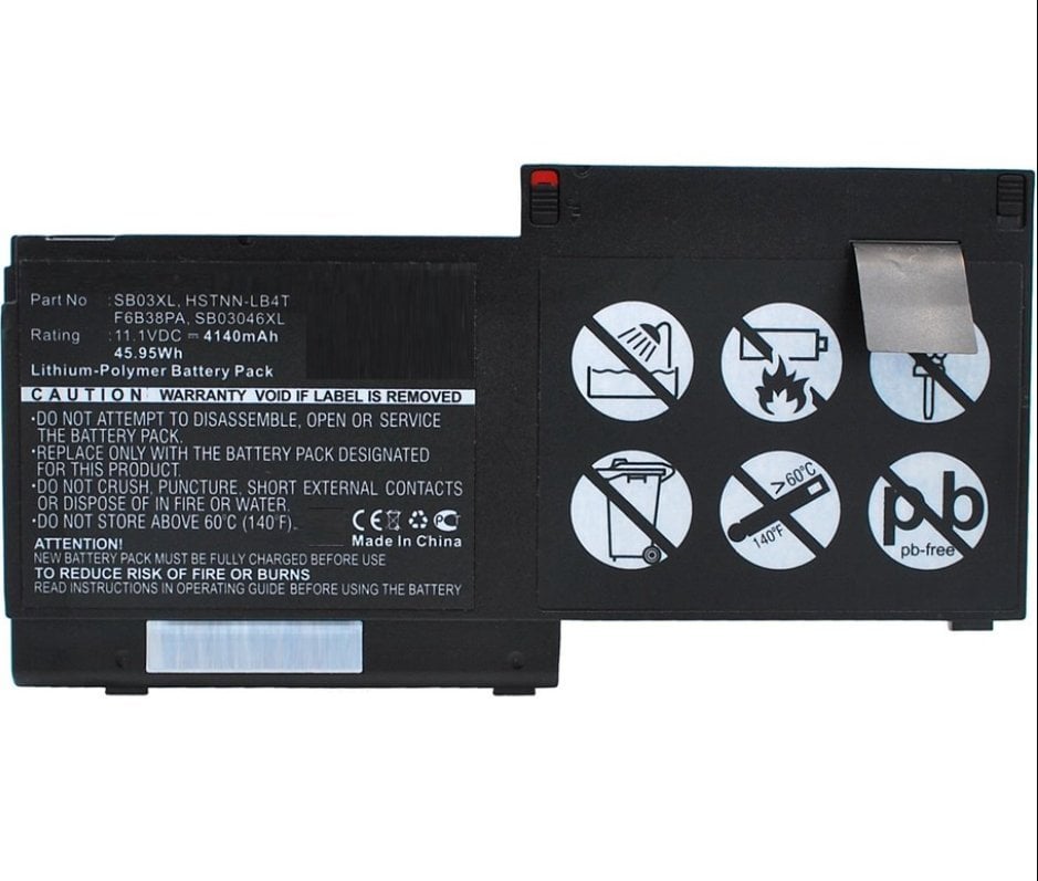 Bateri laptopi MicroBattery për HP EliteBook 820, 11.1V, 4140mAh, e zezë