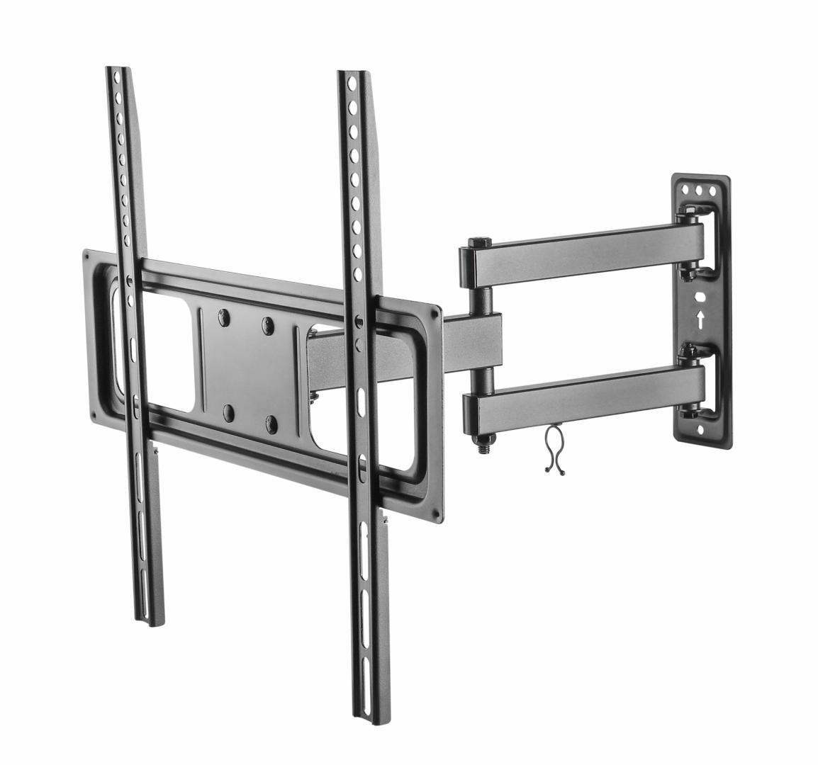Mbajtëse murale TV Akai, 32"-55", VESA 75x75 deri 400x400, deri 35kg, e zezë