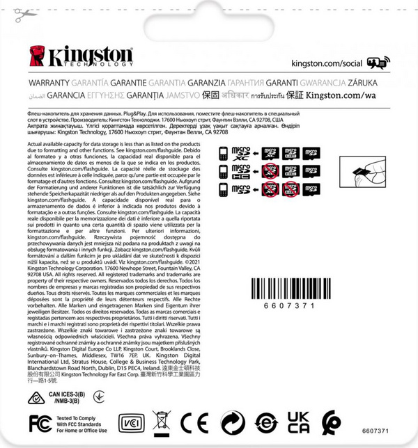 Мемориска картичка microSD Kingston Industrial MicroSDHC 16 GB Class 10 UHS-I/U3 A1 V30