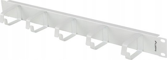 Панел за менаџирање кабли Lanberg Rack, за мрежен кабинет, сив