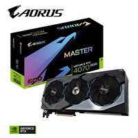 Kartelë grafike GIGABYTE VGA NVIDIA GeForce RTX 4070 SUPER AORUS MASTER OC, 12GB GDDR6X