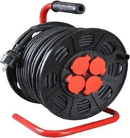 Rrotull me kabllo zgjatëse RR PS-BT G, IP44, 4x priza, 50m, e zezë Rrotull me kabllo zgjatëse RR PS-BT G, IP44, 4x priza, 50m, e zezë