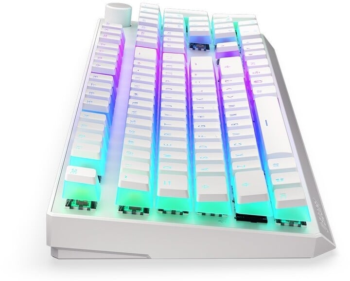 Tastierë Endorfy Thock Wireless Pudding, Kailh Red, e bardhë, US