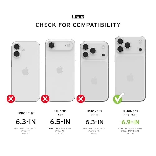 Mbulesë telefoni UAG Pathfinder Clear për iPhone 17 Pro Max, MagSafe, rezistencë ushtarake, gri e zezë