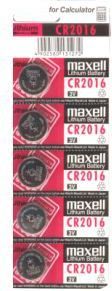 Bateri Maxell CR2016, 5 copë