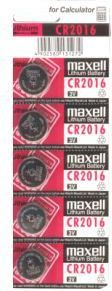 Bateri Maxell CR2016, 5 copë