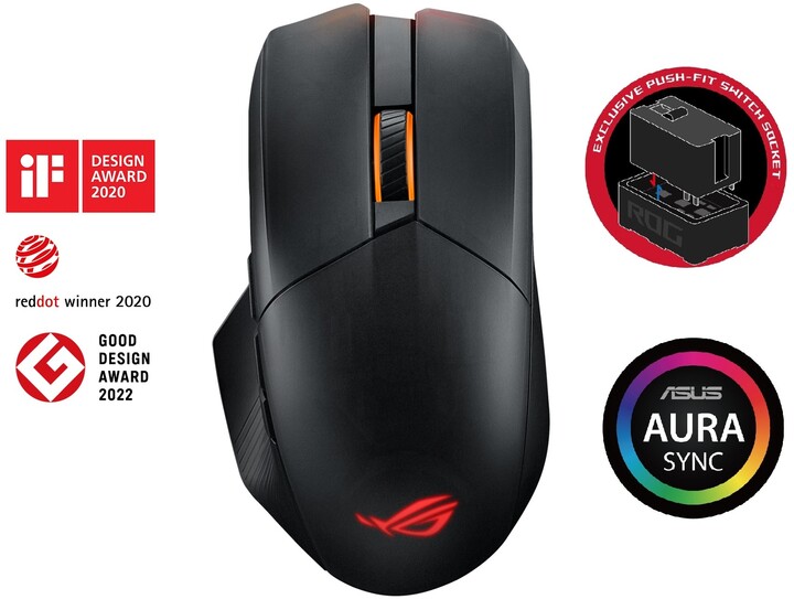 Глувче ASUS ROG Chakram X Origin, црна