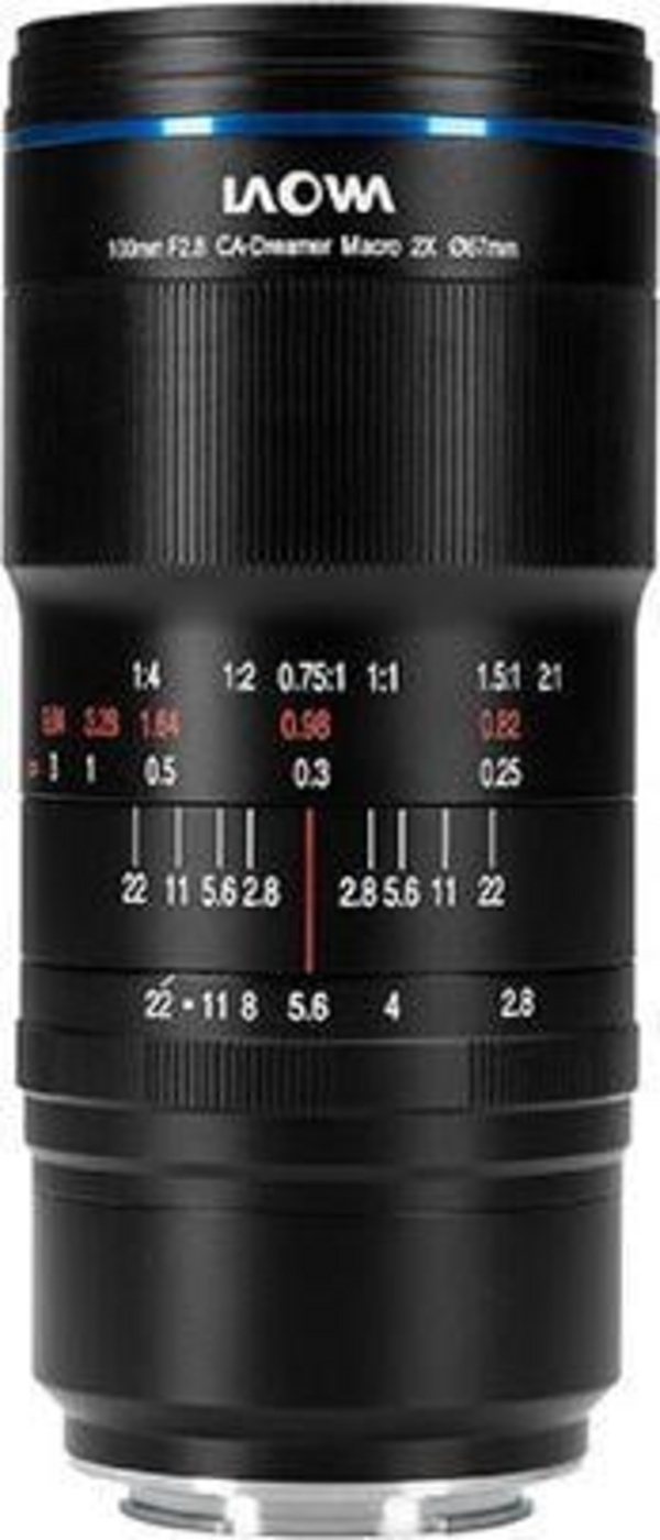 Objektiv Laowa 100mm f/2.8 2x Ultra Macro APO për Nikon F, telefoto fiks, i zi