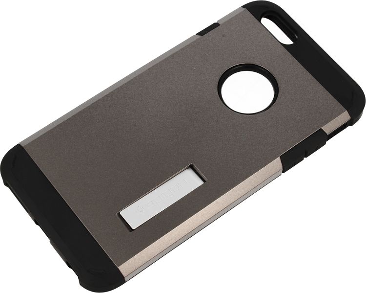 Mbulesë telefoni Spigen Tough Armor për Samsung Galaxy Note7, polikarbonat dhe TPU, me këmbëz, gri metalike