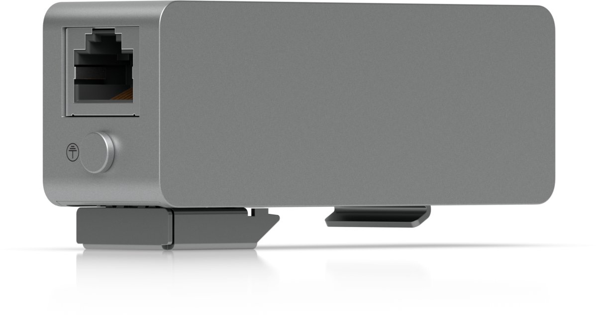 Mbrojtës rrufeje rrjeti Ubiquiti UACC-ETH-SP-DIN, 10 GbE, PoE++, gri