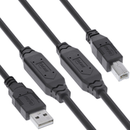 Kabllo aktive USB InLine USB 2.0, USB-A në USB-B, 15m, e zezë