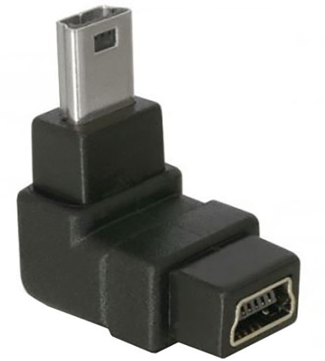 Përshtatës Delock USB mini B 5-pin, i zi 
