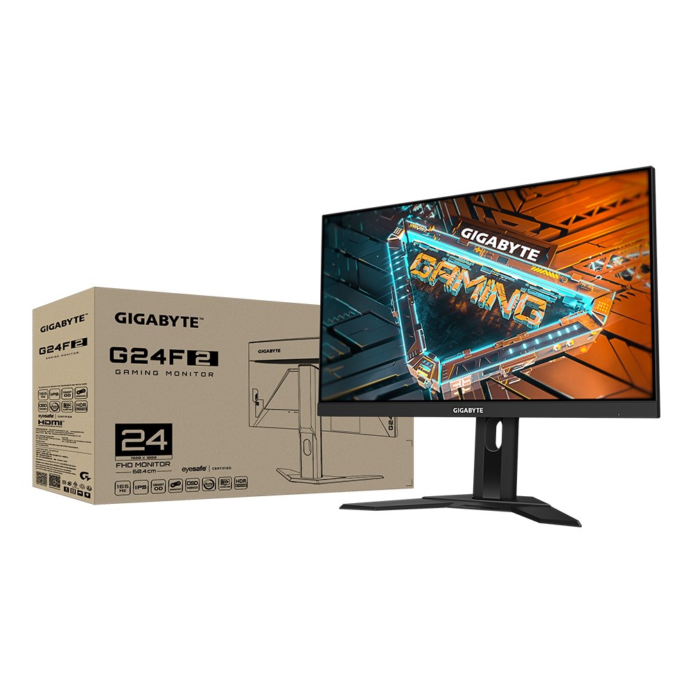 Monitor Gigabyte G24F 2, 23.8", 1920 x 1080, Full HD, 180 Hz, i zi