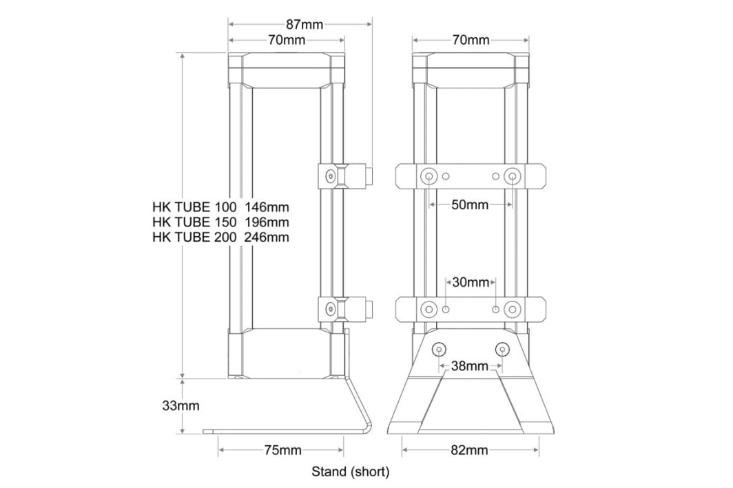 Rezervuar ftohës uji Watercool Heatkiller Tube 100 DDC, kompakt, për pompë DDC, i zi