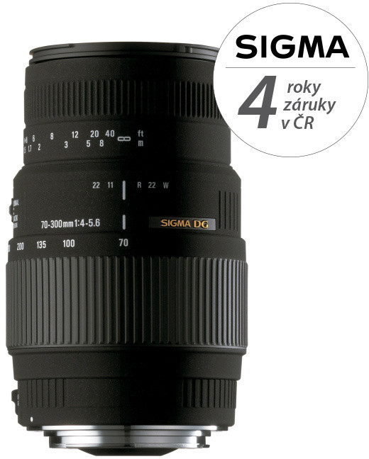 Lente Sigma 70-300 / 4.0-5.6 DG MACRO për Canon