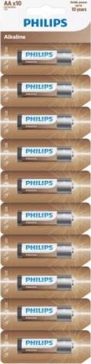Bateri Philips AA LR6, alkaline, paketim 10 copë