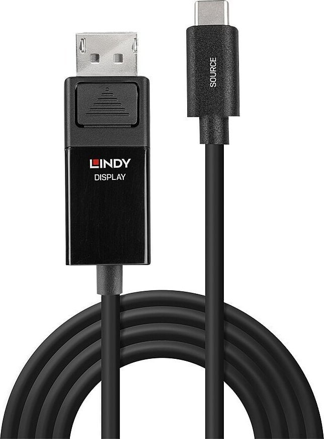 Kabllo Lindy USB C në DisplayPort, 1 m, e zezë