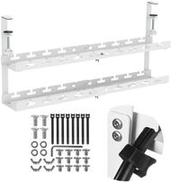 Organizues kabllosh nën tavolinë Maclean, max 5kg, gjatësia 728mm, i zi