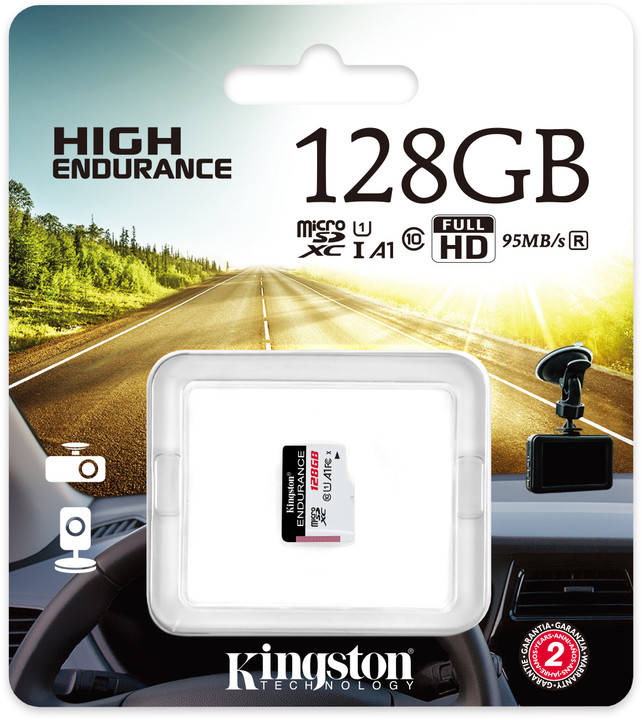Kartë e memories Kingston Micro SDXC 128GB Endurance UHS-I