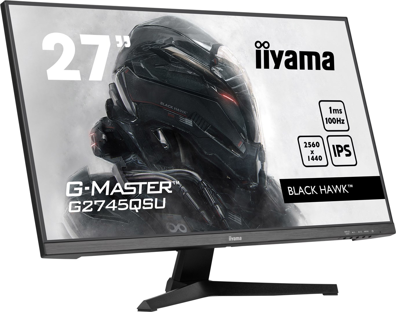 Monitor iiyama G-MASTER G2745QSU-B1, 27", 2560 x 1440, Dual WQHD, 100 Hz, i zi