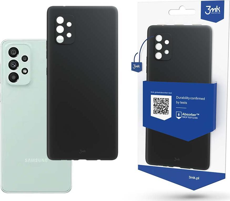 Këse telefoni 3MK Matte Case Samsung Galaxy A73 5G, plastike, mate, e zezë