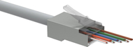 Konektor rrjeti Solarix SXRJ45-5E-STP-EASY, RJ45, CAT5E STP, transparent