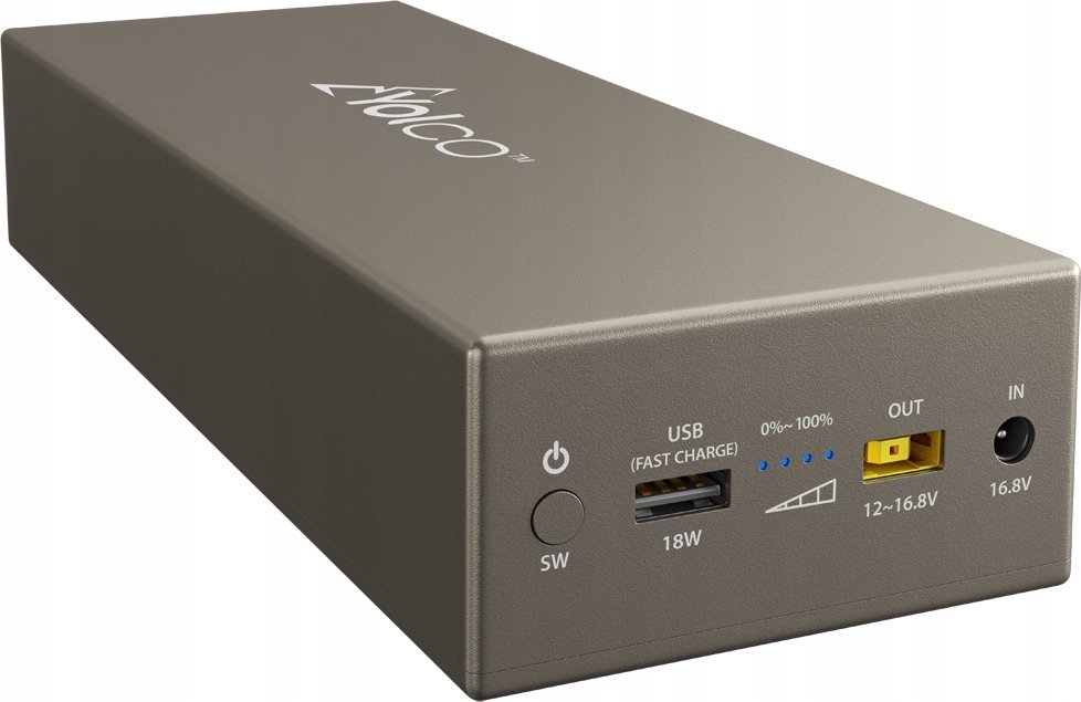 Powerbank i jashtëm Yolco CSX5, 13000mAh, 120W, i zi