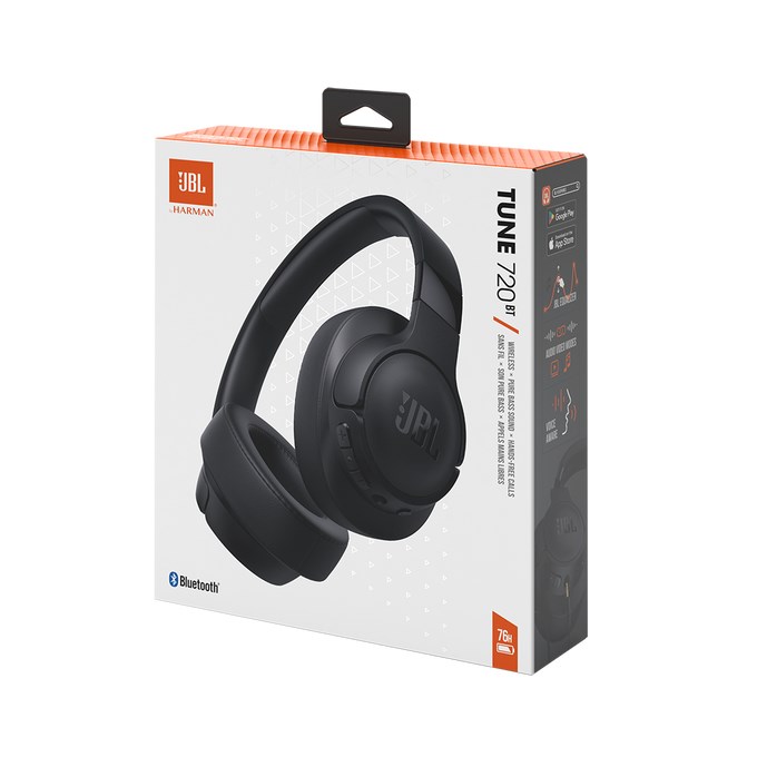 Kufje Bluetooth JBL Tune 720BT, të zeza