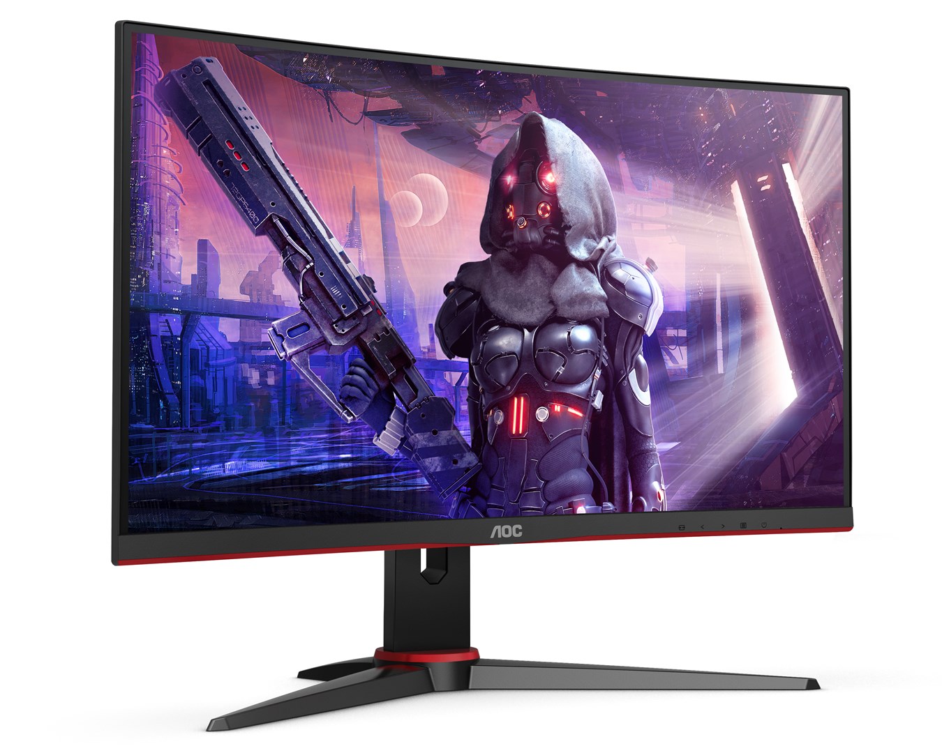 Monitor AOC C24G2AE/BK, 23.6", 1920 x 1080, Full HD, 165 Hz, i zi