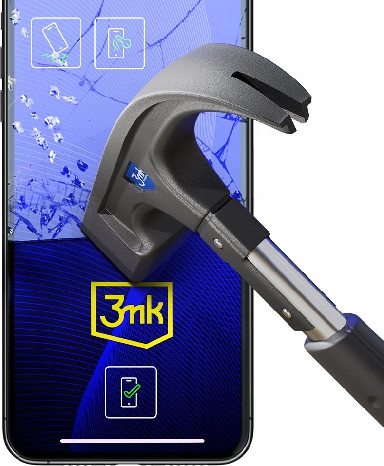 Fole mbrojtëse ekran 3MK FlexibleGlass për Oppo A59 5G, xham hibrid, transparente