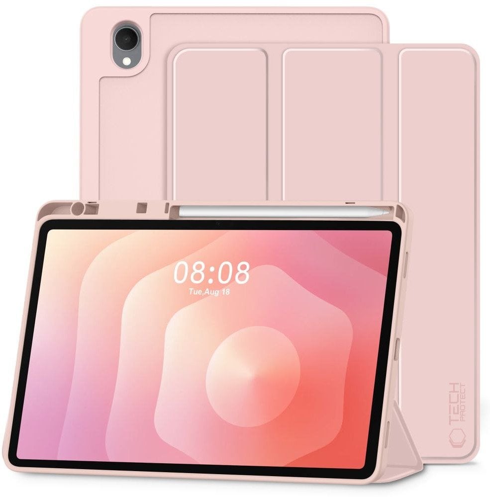 Futrollë tabletë Tech-Protect SC Pen Galaxy Tab S11 11.0 X730 X736, silikon, rozë