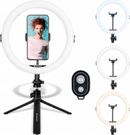 Ring Light AgfaPhoto AGFA ARL11, 11", 120 LED, me tripod dhe telekomandë, e bardhë