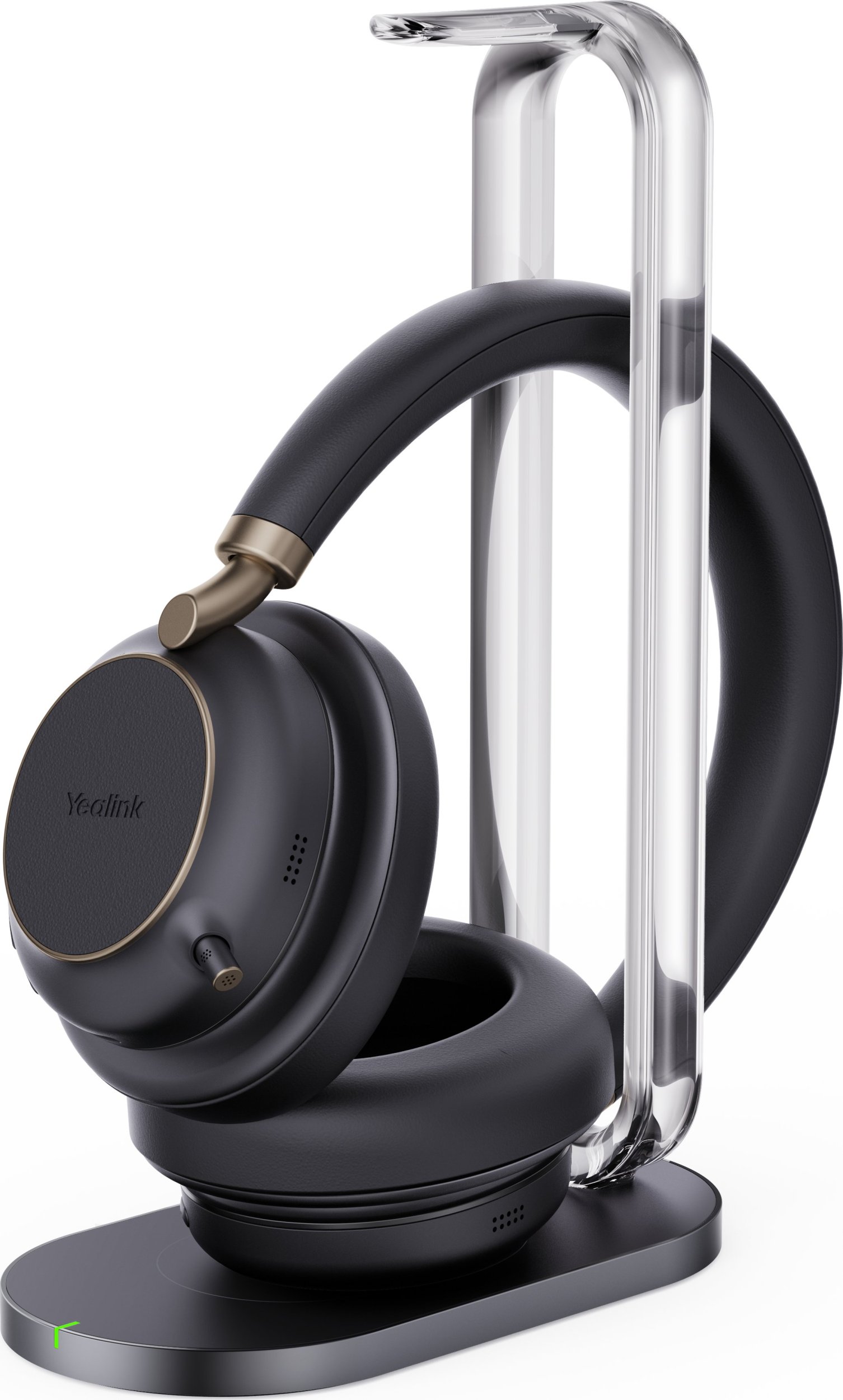 Безжични слушалки Yealink BH76 Plus Teams, со станица за полнење, USB C A, црни