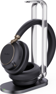 Безжични слушалки Yealink BH76 Plus Teams, со станица за полнење, USB C A, црни