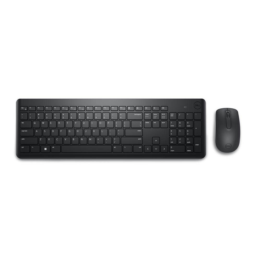 Set tastierë dhe maus DELL KM3322W, wireless, QWERTY, i zi
