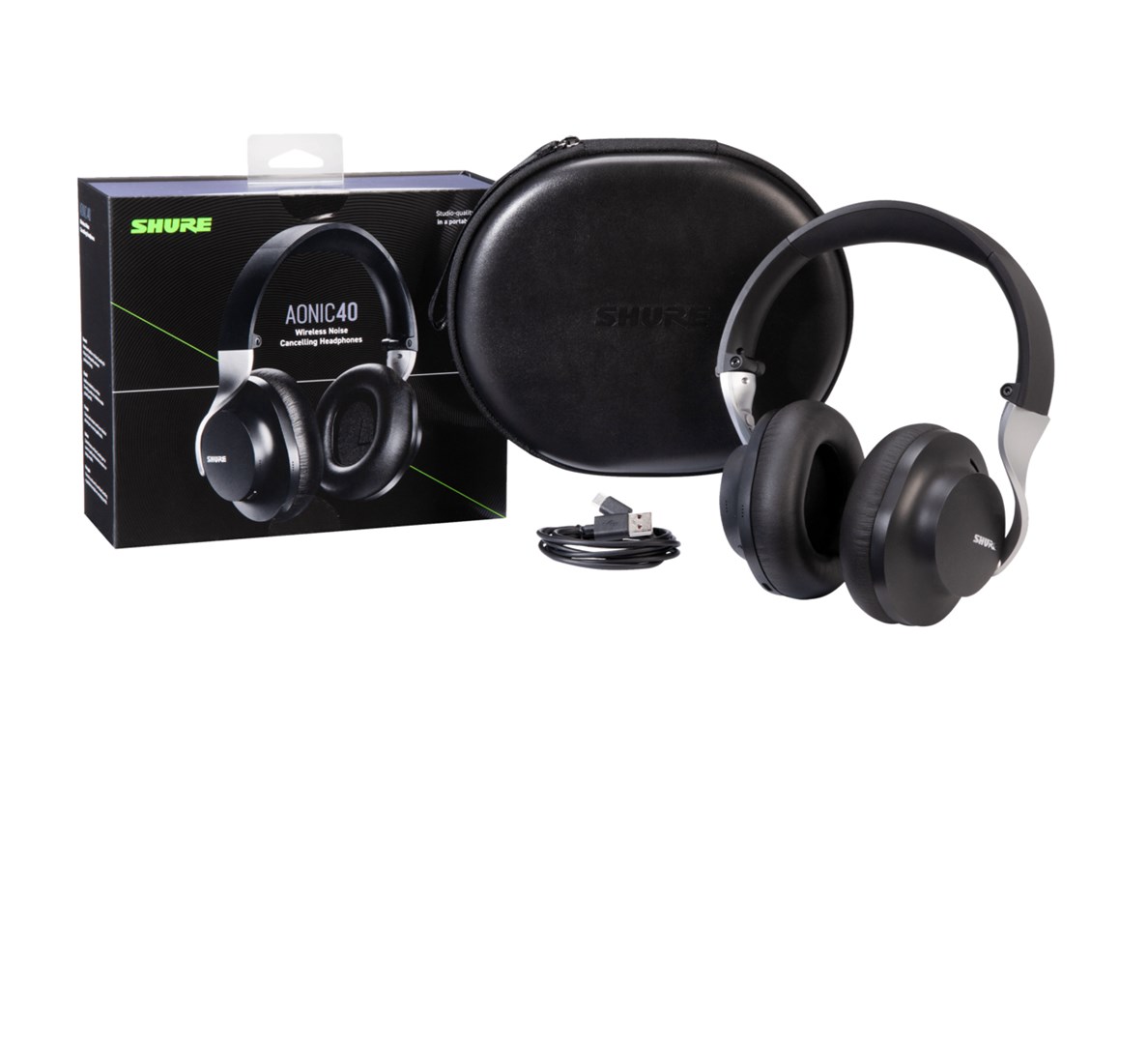 Kufje Shure AONIC 40, Bluetooth 5.0, të zeza