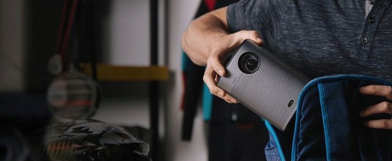 Projektor portativ Xgimi Halo+ GTV, Full HD 1080p, Google TV, gri