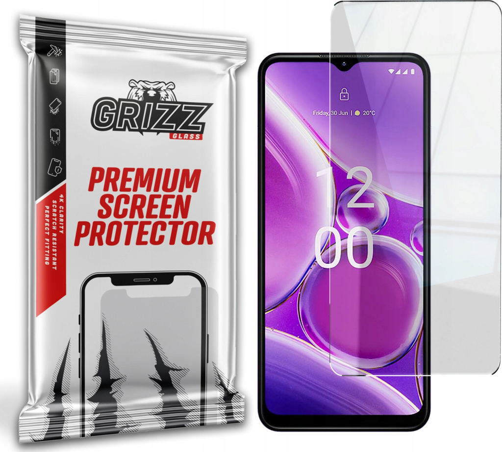 Xham mbrojtës hibrid GrizzGlass HybridGlass për Nokia G42, transparent