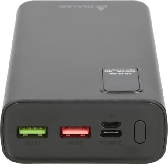 Powerbank ExeGate EPB-068, USB C, portë USB, i zi