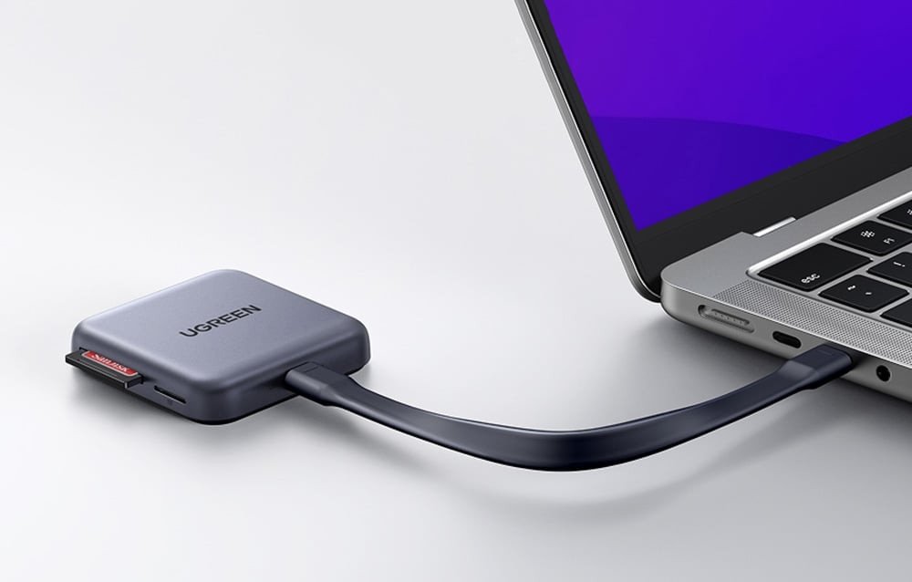 Lexues kartelash UGRREN Magnetic USB C SD 4.0, 312MB/s, SD dhe microSD, gri