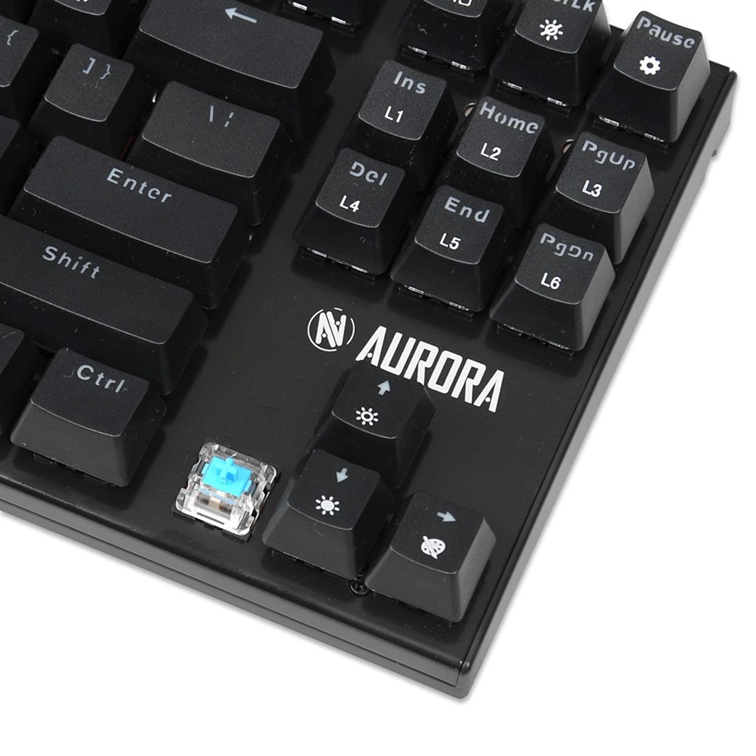 Tastierë iBOX Aurora K-2R, Blue Switch, RGB, e zezë