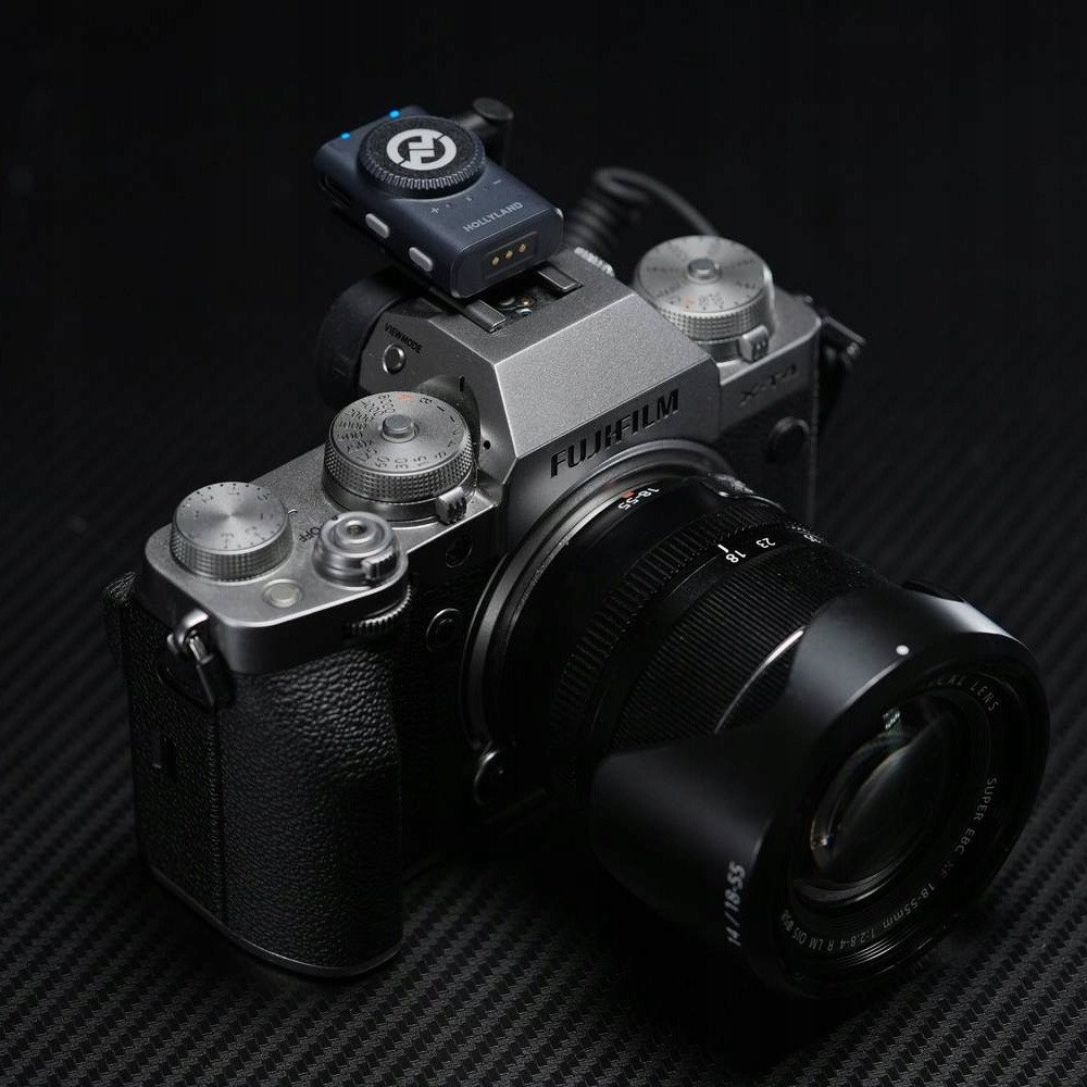 Mikrofon pa tela Hollyland LARK M2 Duo, USB C, Shine Charcoal