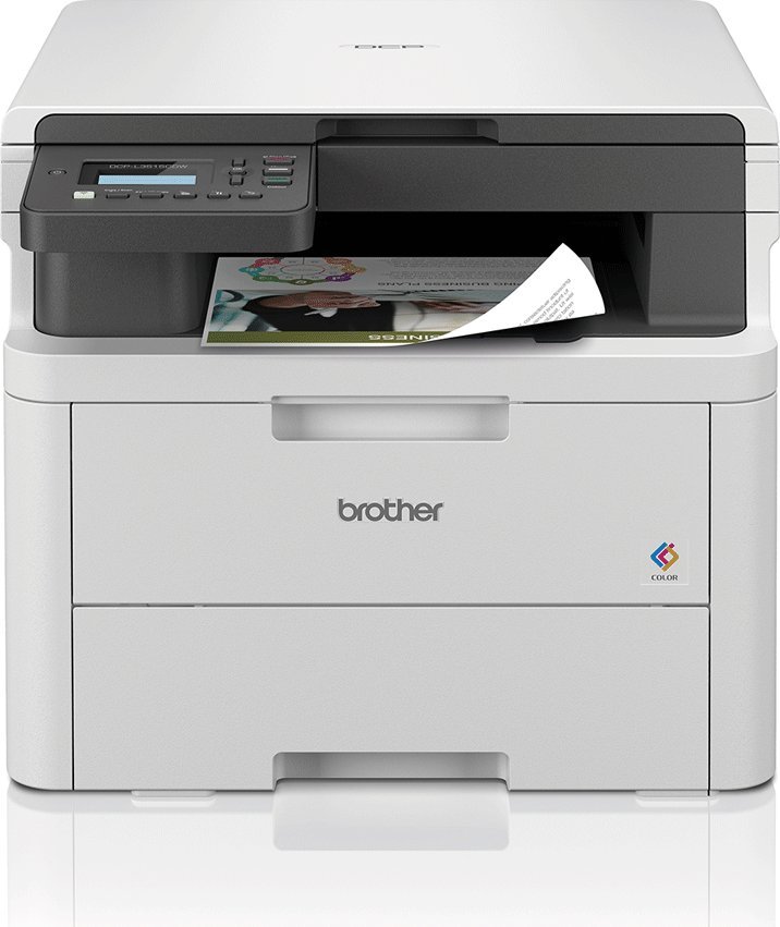Printer multifunksional Brother DCP L3515CDW, lazer me ngjyra, WiFi, i bardhë