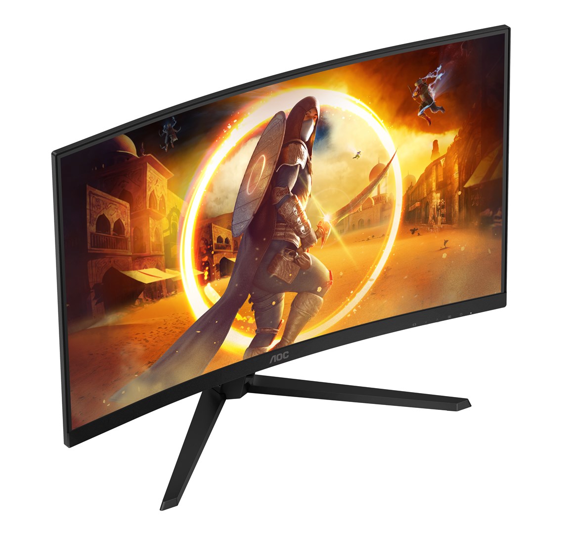 Monitor AOC G4 CQ32G4VE, 32", Quad HD, LCD, i zi/i hirtë