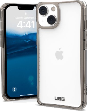 Mbulesë mbrojtëse UAG Plyo për iPhone 14 Plus, rezistente ndaj goditjeve, transparente, ngjyrë hiri