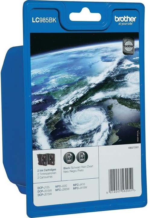 Ngjyrë për printer Brother LC-985bk, e zezë