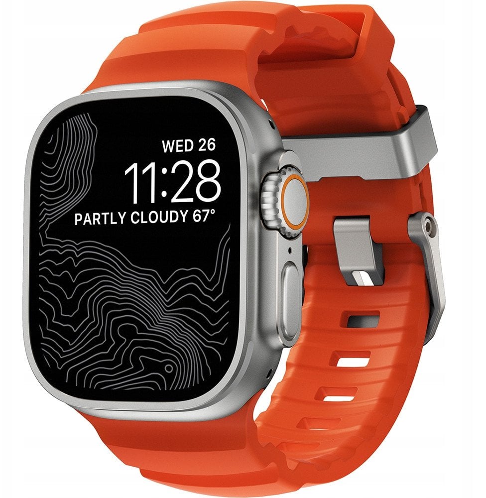 Рака за часовник Ејпл Rocky Point Band, 46mm 49mm, гума FKM, Magma