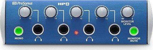 Amplifikator kufjesh Presonus HP4, 4 kanale, daljet stereo 6.3 mm, blu