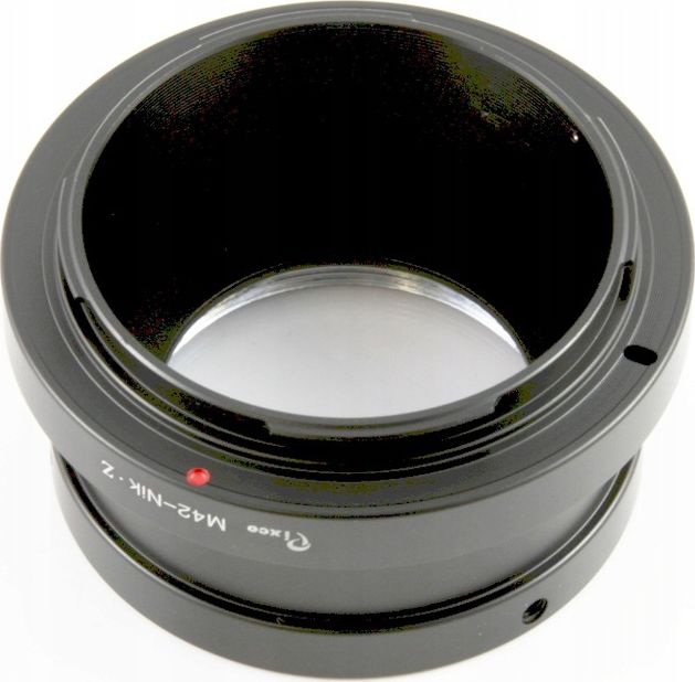 Adapter objektivi Pixco, Nikon Z në M42, metalik, i zi