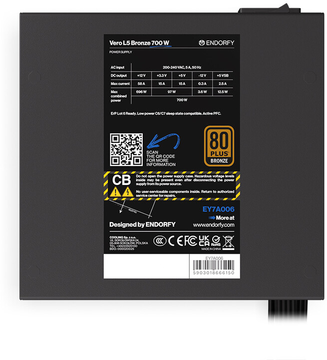 Напојување Endorfy Vero L5 Bronze EY7A006 , 700W